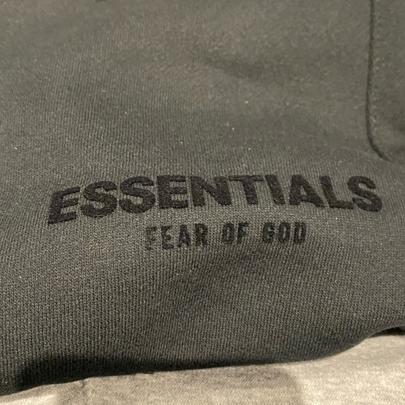 Essentials Fear of God Stretch Limo Black Hoodie and Sweatpants Set - Picture 16 of 16